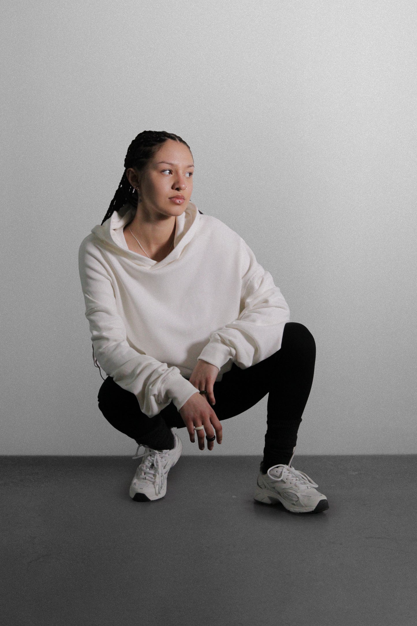 Oversized Cowl Neck Hoodie