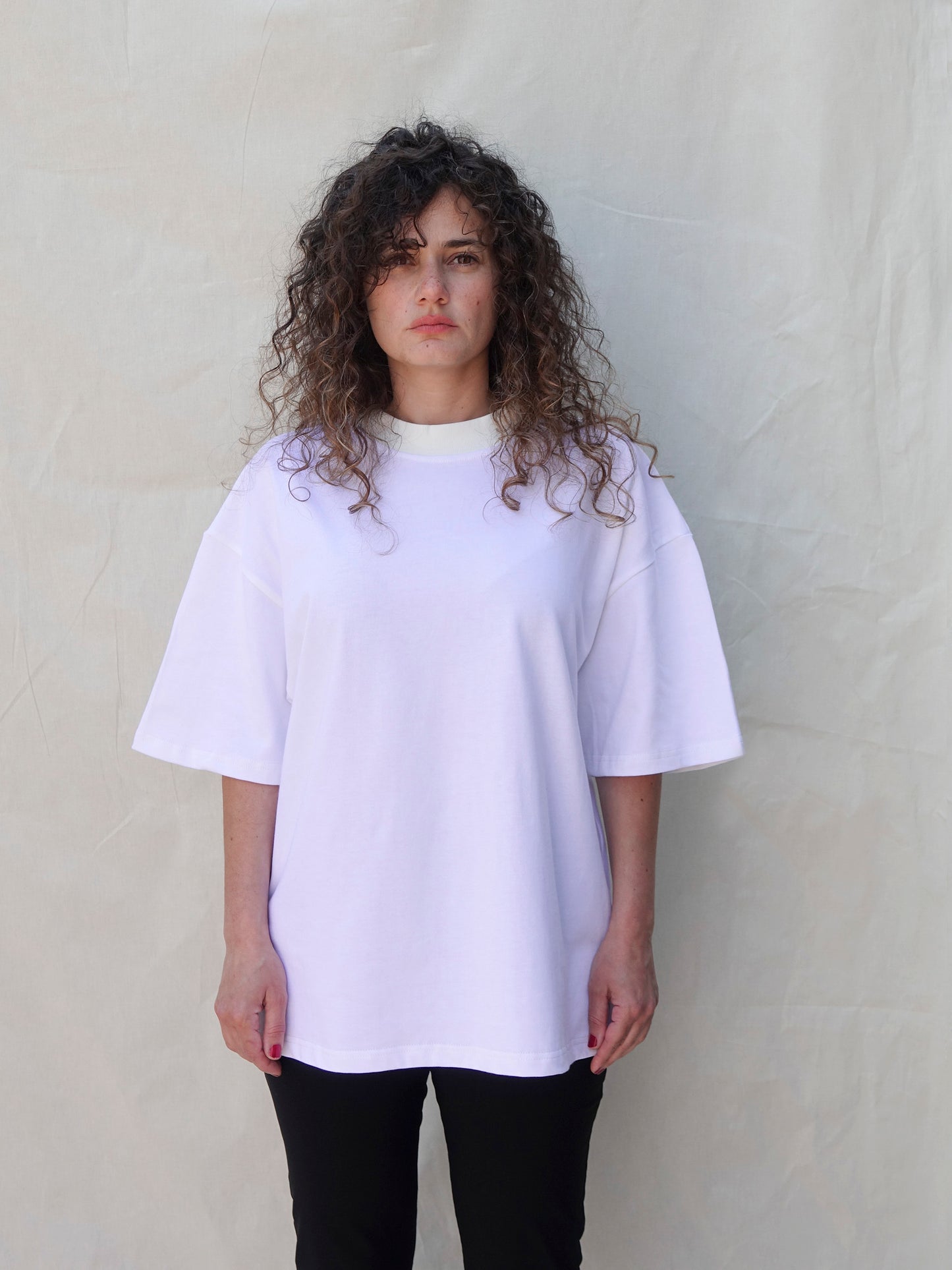 White Oversized Tee