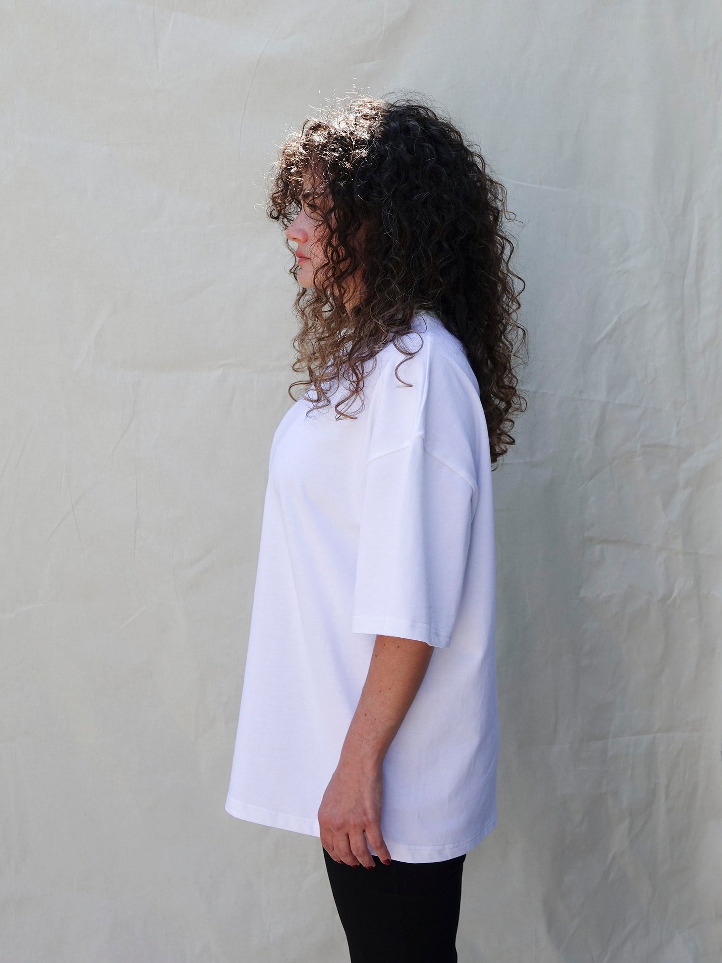 White Oversized Tee