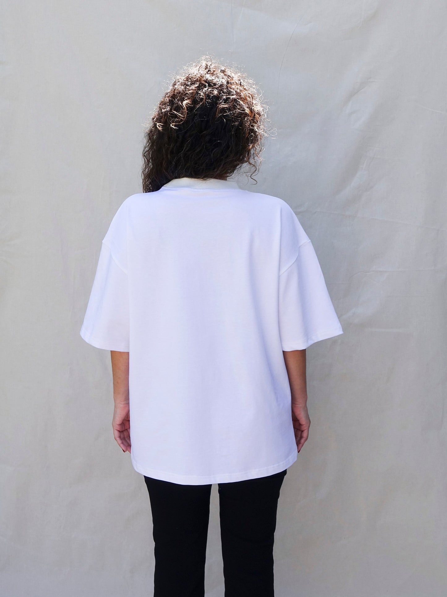 White Oversized Tee