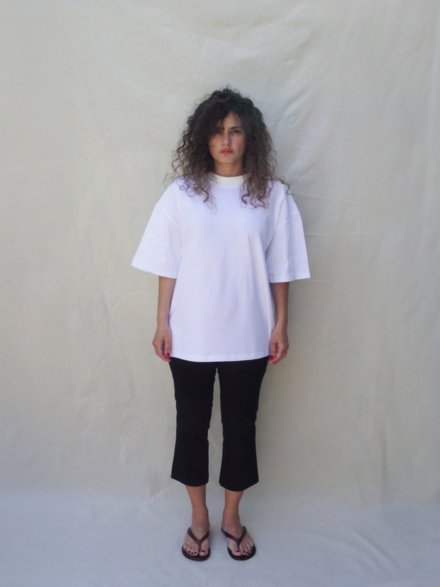 White Oversized Tee
