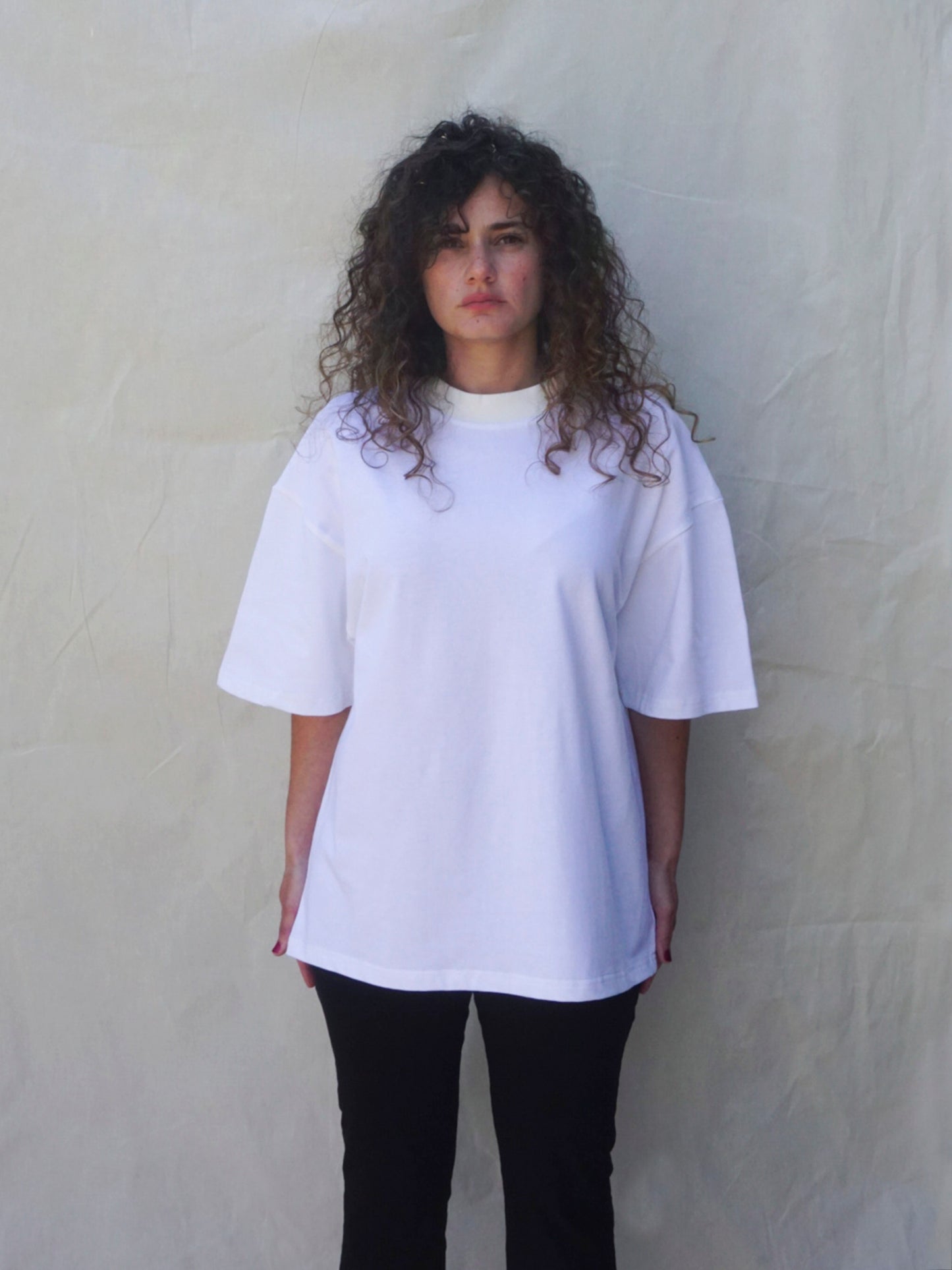 White Oversized Tee