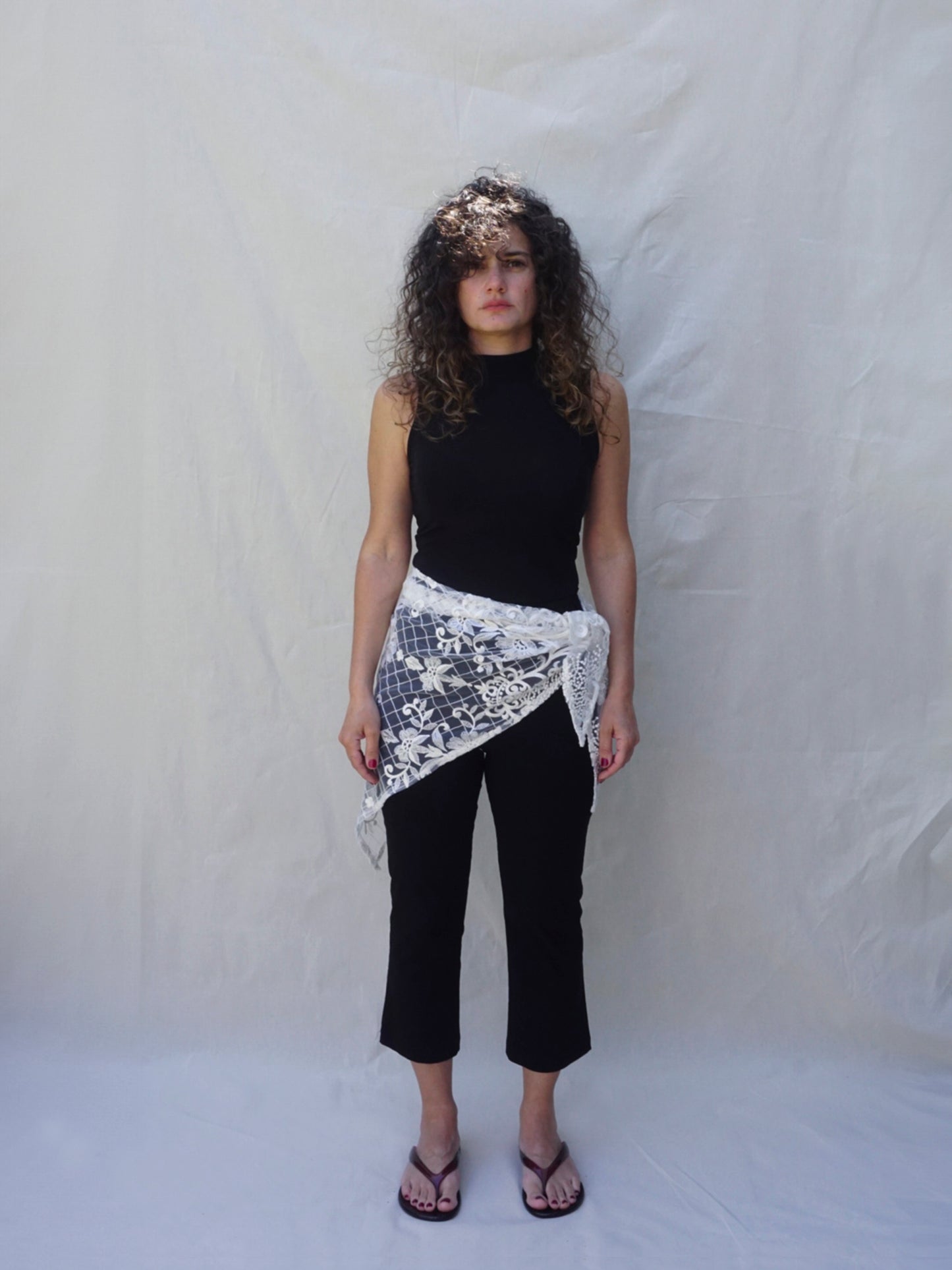 Embroidered Lace Shawl