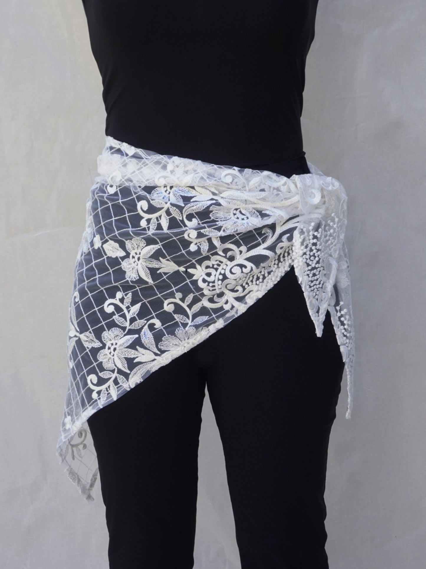 Embroidered Lace Shawl