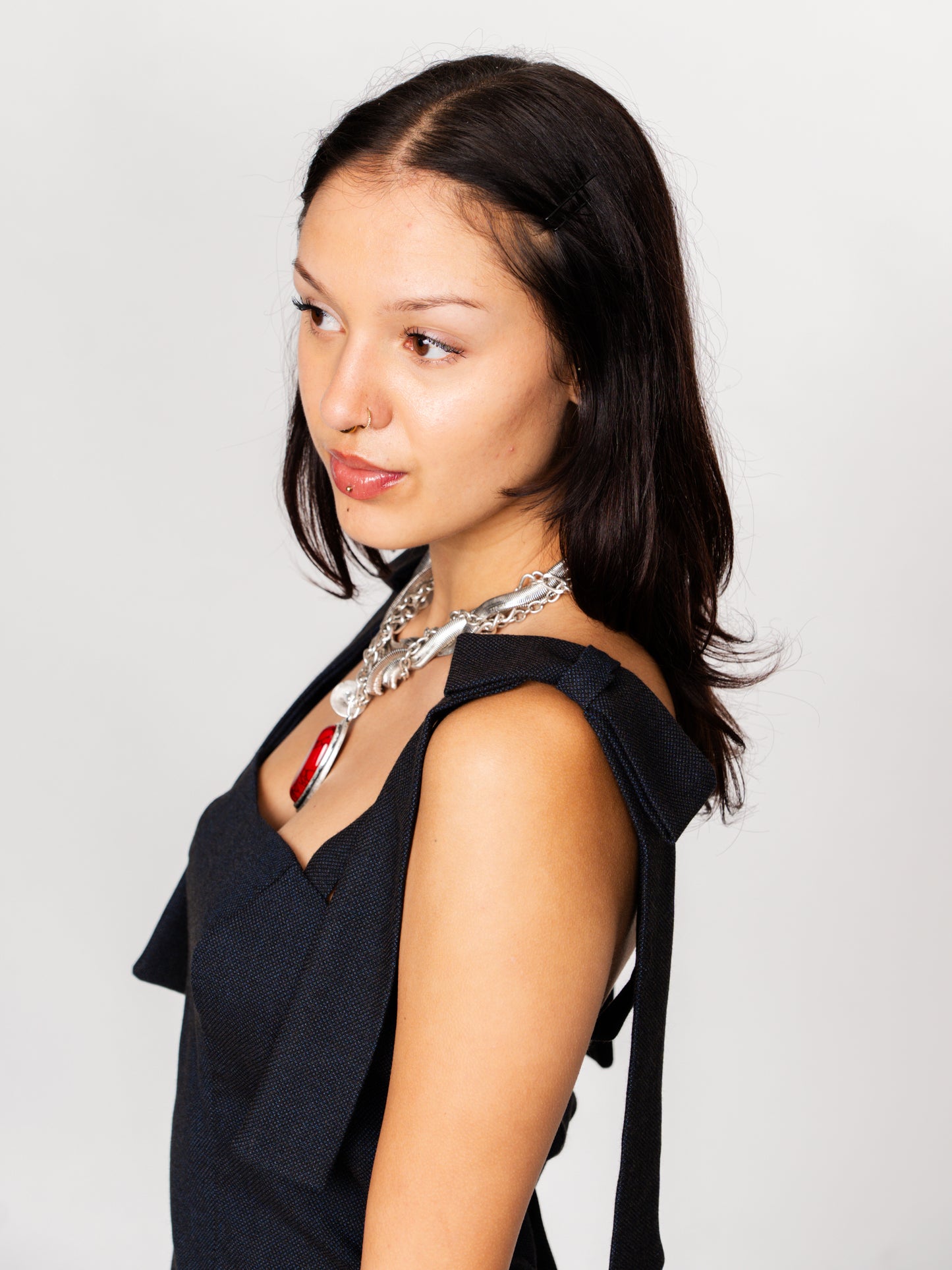 Structured Wool Bustier Top